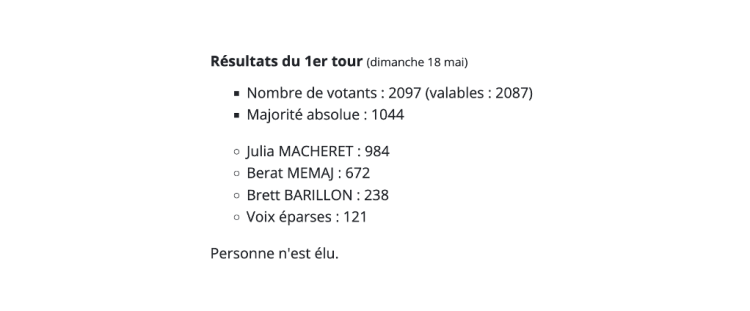 Un super premier score ! Bravo à Julia&nbsp;!